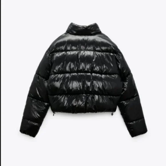Zara Black Water Repellent Puffer Jacket Sz S, M NWT - Picture 10 of 10